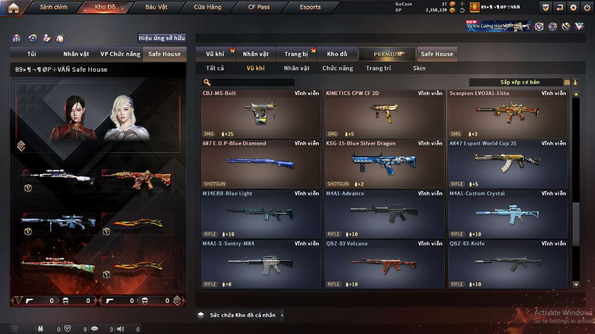 shop acc cf uy tin gia re